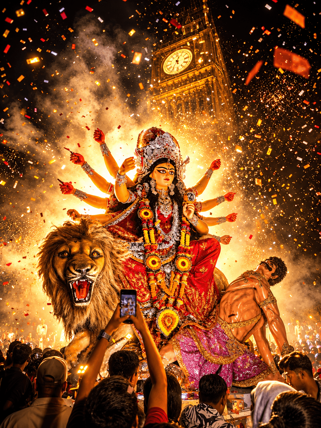 Durga Festival Beneath the Clocktower - Rani Ma